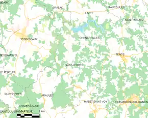 Poziția localității Saint-Jeures