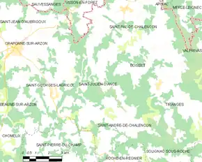 Poziția localității Saint-Julien-d'Ance