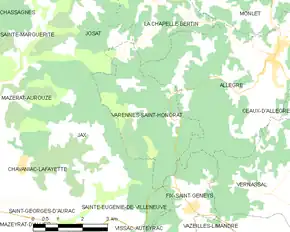 Poziția localității Varennes-Saint-Honorat