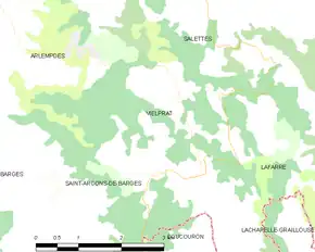 Poziția localității Vielprat
