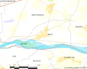 Poziția localității Anetz