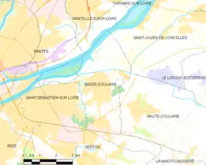 Poziția localității Basse-Goulaine