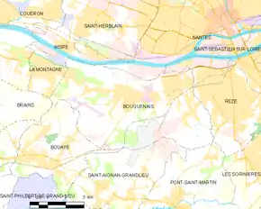 Poziția localității Bouguenais