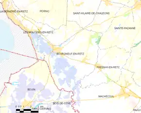 Poziția localității Bourgneuf-en-Retz