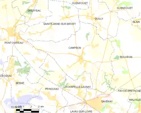 Poziția localității Campbon