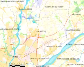 Poziția localității Carquefou