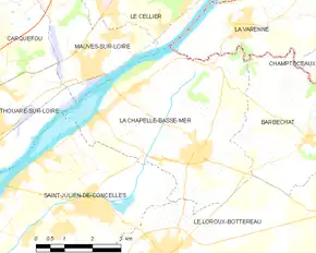 Poziția localității La Chapelle-Basse-Mer