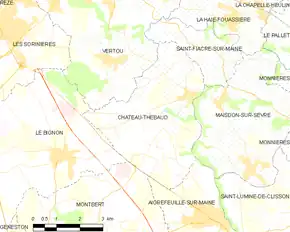 Poziția localității Château-Thébaud