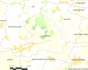 Poziția localității Chéméré