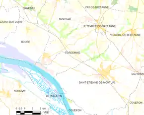 Poziția localității Cordemais