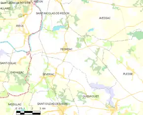 Poziția localității Fégréac
