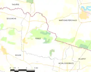 Poziția localității Fercé