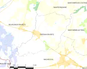 Poziția localității Fresnay-en-Retz
