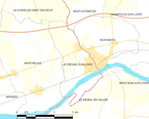 Poziția localității Le Fresne-sur-Loire