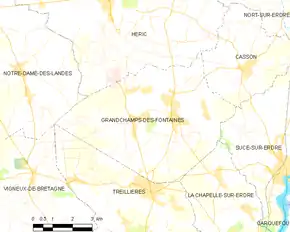 Poziția localității Grandchamp-des-Fontaines
