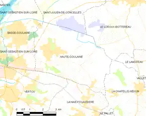 Poziția localității Haute-Goulaine