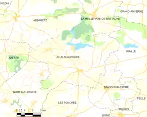 Poziția localității Joué-sur-Erdre