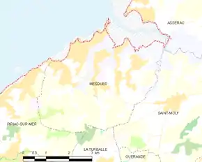 Poziția localității Mesquer