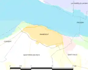 Poziția localității Paimbœuf