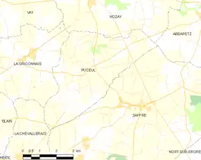 Poziția localității Puceul