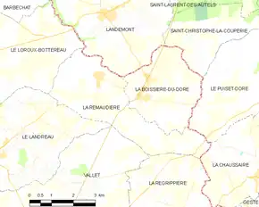 Poziția localității La Remaudière