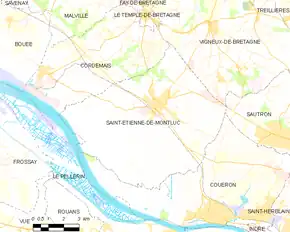 Poziția localității Saint-Étienne-de-Montluc