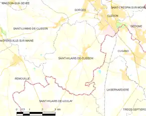 Poziția localității Saint-Hilaire-de-Clisson