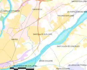 Poziția localității Sainte-Luce-sur-Loire