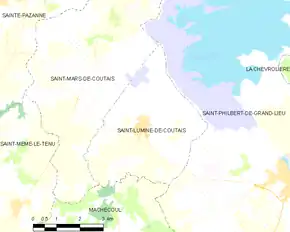 Poziția localității Saint-Lumine-de-Coutais