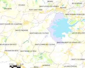 Poziția localității Saint-Mars-de-Coutais