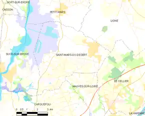 Poziția localității Saint-Mars-du-Désert