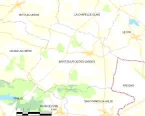 Poziția localității Saint-Sulpice-des-Landes
