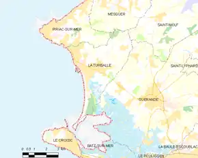 Poziția localității La Turballe