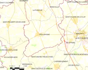 Poziția localității Vieillevigne