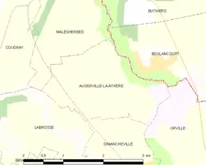 Poziția localității Augerville-la-Rivière