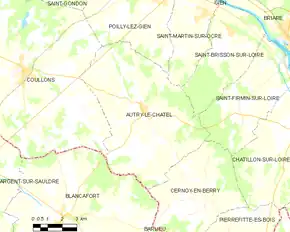 Poziția localității Autry-le-Châtel
