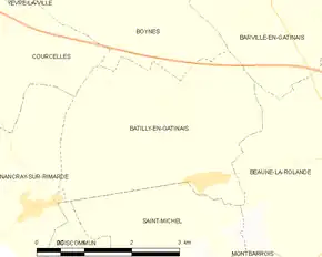 Poziția localității Batilly-en-Gâtinais