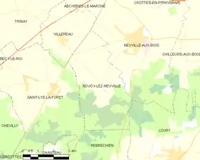 Poziția localității Bougy-lez-Neuville