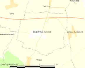 Poziția localității Bouzonville-aux-Bois