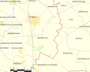 Poziția localității Bromeilles