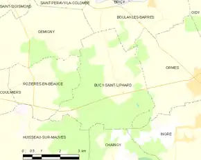 Poziția localității Bucy-Saint-Liphard