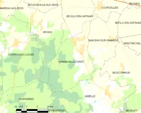 Poziția localității Chambon-la-Forêt