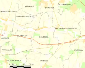 Poziția localității Chantecoq