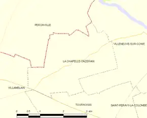 Poziția localității La Chapelle-Onzerain
