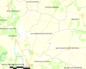 Poziția localității La Chapelle-sur-Aveyron