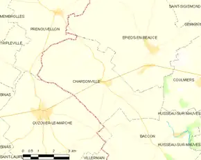 Poziția localității Charsonville