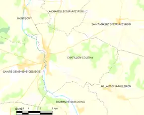 Poziția localității Châtillon-Coligny
