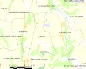Poziția localității Cortrat