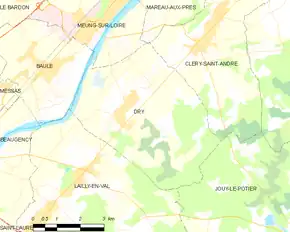 Poziția localității Dry