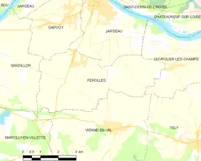 Poziția localității Férolles